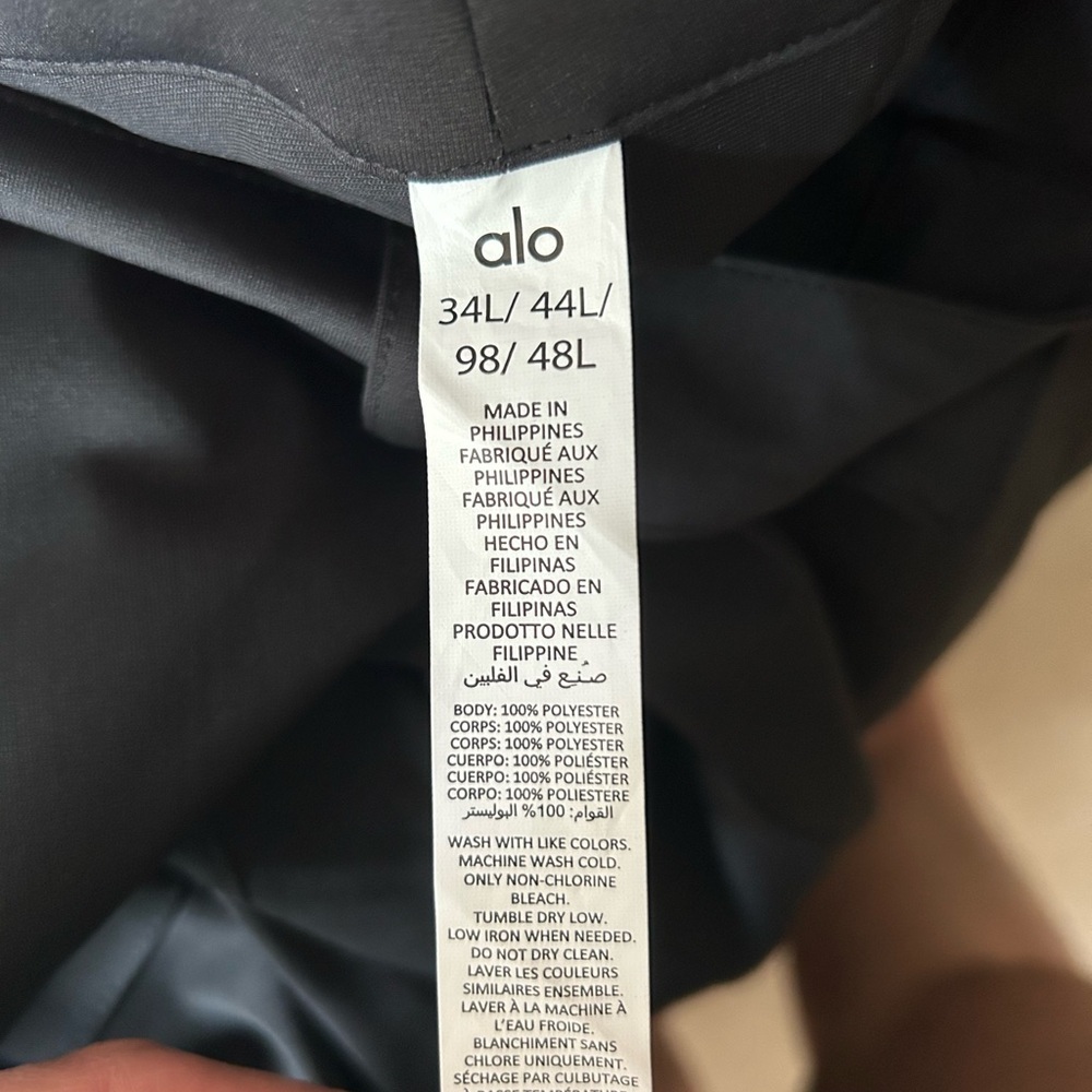 Alo yoga Block Pant in Black Size 34 Long - Picture 8 of 9